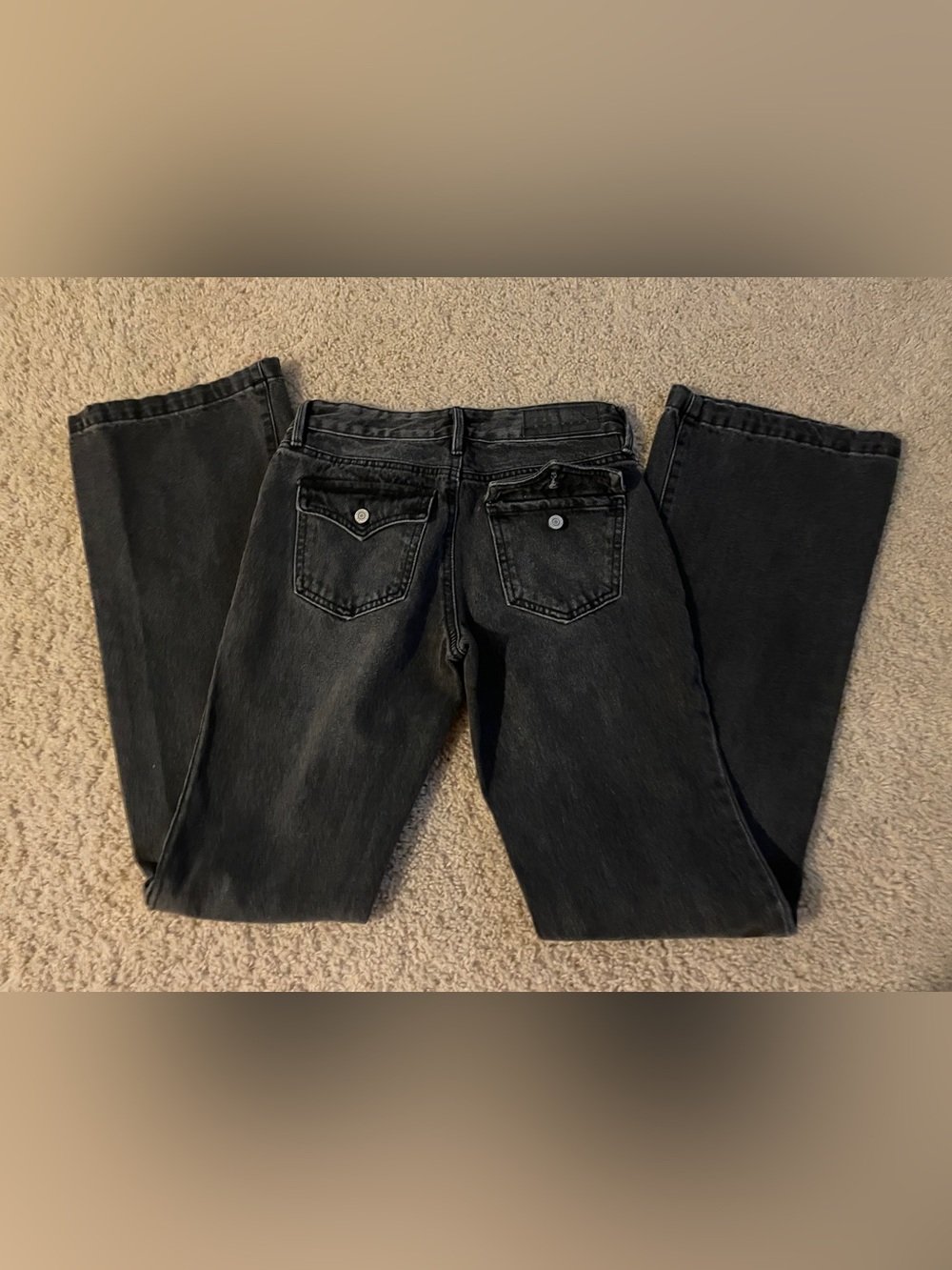 PacSun Jade Low Rise Boot Boot Cut Jeans Waist 22 Black